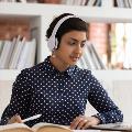 Woman on Teleconference call